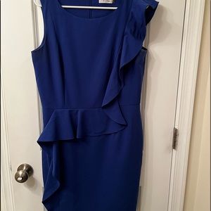 Calvin Klein ruffle dress